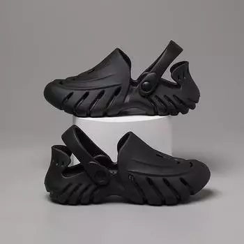 Обувь Coconut Hole для пары, летняя одежда, нескользящие сандалии с толстой подошвой, повседневные спортивные сандалии с мягкой подошвой для пляжа 36