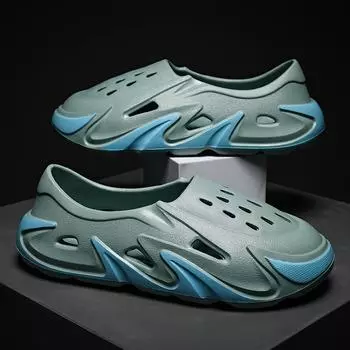 Обувь Coconut Hole, мужские модные сандалии с сумкой на голову, мужская пляжная обувь, летние уличные тапочки с мягкой подошвой 40