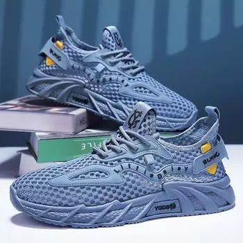 Обувь Creek, летняя мужская обувь для заброда на открытом воздухе, нескользящая, быстросохнущая, альпинистская обувь с полой сеткой, дышащая, спортивная, для отдыха, прилива 39 чёрный