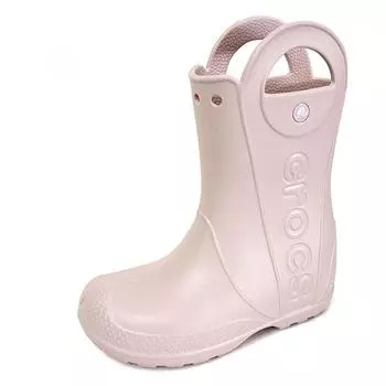 [Обувь Crocs] Детские резиновые сапоги Crocs Handle It Kids Junior, резиновые сапоги Rainy Pink 211052 6ur 211052-6UR/190mm(C13)