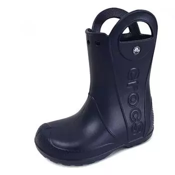[Обувь Crocs] Детские резиновые сапоги Crocs Handleit Kids Junior, резиновые сапоги для сезона дождей, темно-синие 211052 410 211052-410/175mm(C11)
