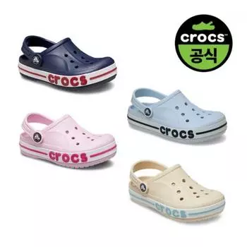 [Обувь Crocs] Официальные детские сабо Crocs Bayaband T 4 Choice 1 25skcl207018 01)WINTER WHITE(Z11S)/C6