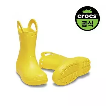 [Обувь Crocs] Официальные детские сапоги Crocs Handle It Rain Boot Yel 25skbt211056 YELLOW(Z730)/C6