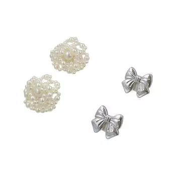 Обувь Цветок Жемчуг Бант Обувь Пряжка Подвеска Кисточка Обувь Аксессуары Милые Кроссовки Украшения Ежедневно style 11