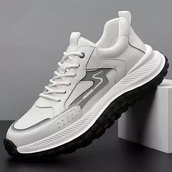 Обувь Daddy 2024 года, осенняя обувь на толстой подошве с мягкой подошвой, повседневная мужская обувь с низким верхом, спортивная модная мужская обувь 38