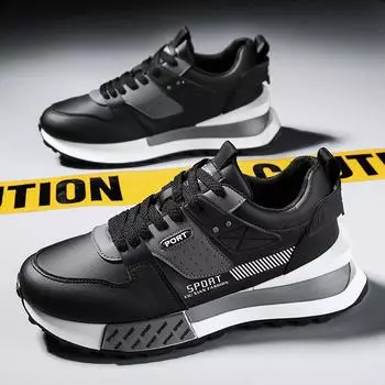 Обувь Daddy, мужская летняя дышащая модная толстая подошва, повышающая рост подростков, студентов, модная, крутая, легкая, износостойкая, повседневная спортивная обувь 39 синий