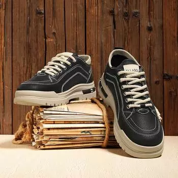 Обувь Dexun 2025 Весна Новая повседневная обувь Обувь для активного отдыха Универсальная студенческая мужская модная обувь Трендовая обувь 39 чёрный