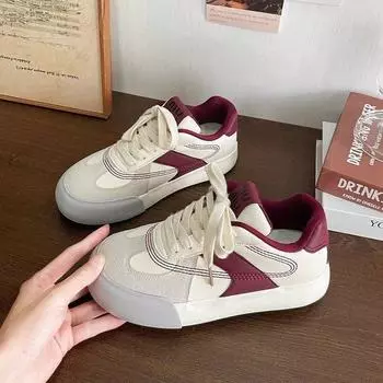 Обувь Dexun с толстой подошвой, женская кожаная поверхность, 2024, осень, новая ниша, корейская версия, низкие студенческие спортивные маленькие белые туфли, прилив 35 чёрный