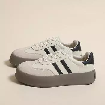 Обувь Dexun Женская обувь Осенняя обувь на платформе Белые туфли Ретро обувь Форрест Гамп Повседневная спортивная обувь для сноуборда 35 бежевый