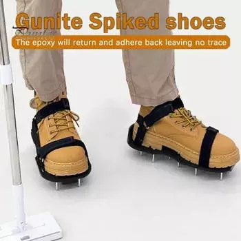 Обувь для аэрации газона, аэрационные сандалии с шипами и ремешками-липучками, прочная обувь для аэрации двора, патио, сада зелёный