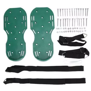 Обувь для аэрации газона Садовые сандалии для аэрации газона Инструменты для рыхления садовой травы Зеленый обруч