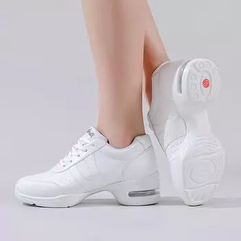 Обувь для аэробики, белые кроссовки для фитнеса, спортивная обувь для черлидинга, женская обувь для тренировок, соревнований, выступлений, мягкая подошва, детская обувь 28