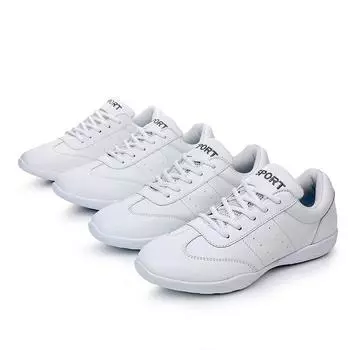 Обувь для аэробики, детская, мужская, мягкая, дышащая, для танцев, специальная, для соревнований, тренировок, белая, женская, для черлидинга 28