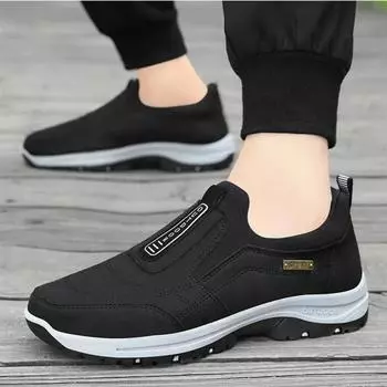 Обувь для активного отдыха Мужские кроссовки Весна Slip On Повседневная мужская обувь Дышащая замшевая кожаная обувь Нескользящая прогулочная обувь Горячая распродажа обуви 39