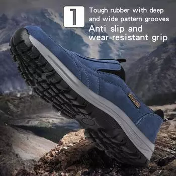 Обувь для активного отдыха Мужские кроссовки Весна Slip on Повседневная мужская обувь Дышащая замшевая кожаная обувь Нескользящая обувь для ходьбы Горячая распродажа обуви 39 чёрный