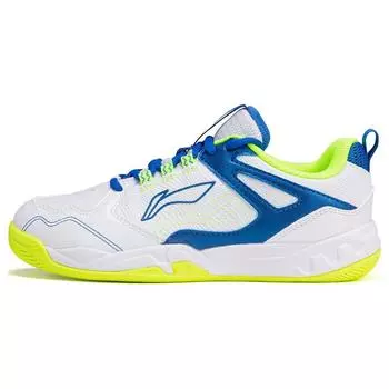 Обувь для бадминтона Li Ning Sound Wave нескользящая износостойкая детская обувь белого и синего цвета AYTR032-3 34