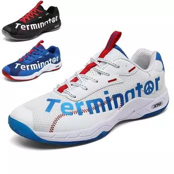 Обувь для бадминтона женская и мужская дышащая нескользящая износостойкая тренировочная обувь 36 белый