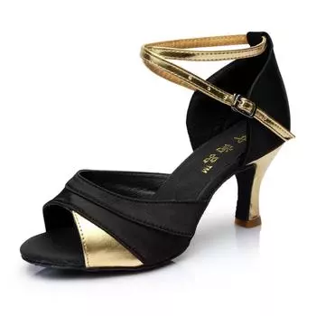 Обувь для бальных танцев Женская профессиональная танцевальная обувь Латинская женская обувь с открытым носком на каблуках Женская танцевальная обувь на каблуках 41 красный