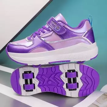 Обувь для бегства для девочек Обувь на колесах Обувь для мальчиков Детские коньки Студенческая обувь на колесах Обувь для бегства на колесах Летающая обувь 31