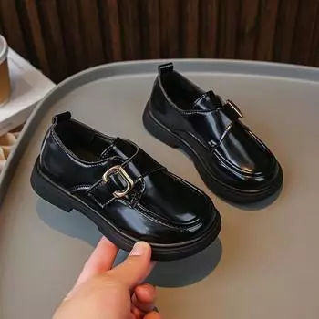 Обувь для девочек Кожаные мокасины для девочек Ортопедическая обувь для школьниц Мэри Джейн для девочек Подарок на Рождество и день рождения EU:35 чёрный