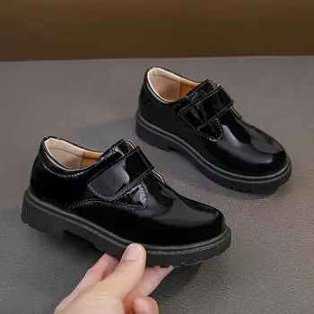 Обувь для девочек Кожаные мокасины для девочек Ортопедическая обувь для школьниц Мэри Джейн для девочек Подарок на Рождество и день рождения EU:35 чёрный