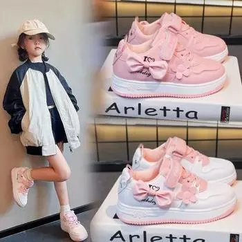 Обувь для девочек на весну и осень, а также повседневная обувь 26 белый