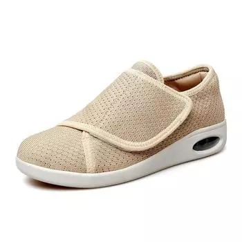 Обувь для диабетиков, женская, для больших широких полных ног, вальгусная деформация большого пальца стопы, опухшие ноги, нескользящая, противоскользящая, воздушная подушка, большой размер 43 44 35