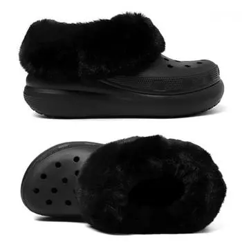 Обувь для дома Crocs Forever Crush Fur 208446 001 blacks/230