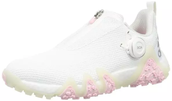 Обувь для гольфа Code Chaos 22 BOA Footwear Pink cm 2E [Adidas Golf] Женские белые/серебристые металлик/прозрачные 23.0