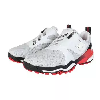 Обувь для гольфа Code Chaos 25 Boa Footwear Red cm 2E [Adidas Golf] Мужская белая/Core Black/Lucid 27.0