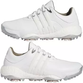Обувь для гольфа Tour 360 22 Обувь розовая см [Adidas Golf] Женская белая/Обувь белая/Почти 24.5