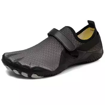 Обувь для ходьбы по ручью, нескользящая пляжная обувь, обувь для дайвинга босиком, плавания, езды на велосипеде, фитнеса, мужская и женская обувь с пятью пальцами 36 чёрный