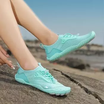 Обувь для ходьбы по течению, дышащая, быстросохнущая, легкая, для мужчин и женщин, в том же стиле, нескользящая, для воды, спортивные сандалии 35 белый