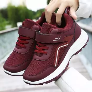 Обувь для ходьбы. Женские весенние и осенние удобные кроссовки с мягкой подошвой. Обувь для мам. Пары среднего возраста. Пожилая обувь. 39