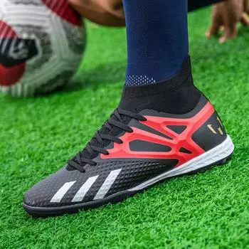 Обувь для игры в мяч Мужские сломанные ногти Короткие ногти Взрослые модели Универсальные наружные студенческие тренировки Спортивные Профессиональные футбольные бутсы 32 розовый