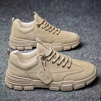 Обувь для инструментов Мужская весенняя мужская обувь Нескользящая износостойкая рабочая обувь Мужские повседневные кроссовки на стройке Спортивная обувь 44 чёрный