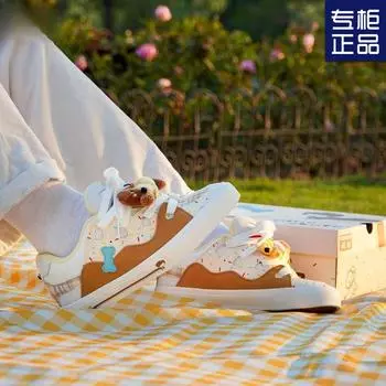 Обувь для кампуса Wind dopamine bread для мужчин и женщин, сосиски, щенка, цветовая гамма, ретро, повседневная, Guochao, оригинальный дизайн, обувь для скейтбординга 35