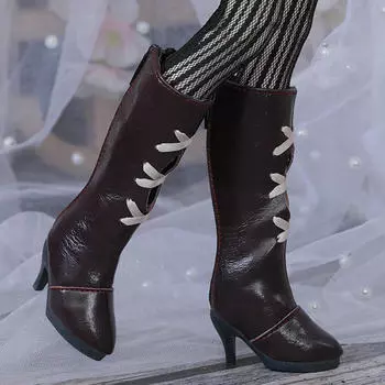 Обувь для кукол BJD, наряды, модные повседневные высокие сапоги с острым носком в стиле ретро, высокие сапоги для фигурок 1/4