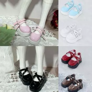 Обувь для кукол Dress Up Bjd Leather Shoes с толстой подошвой 45 см, обувь для кукол 1/4, игрушки своими руками 4th синий