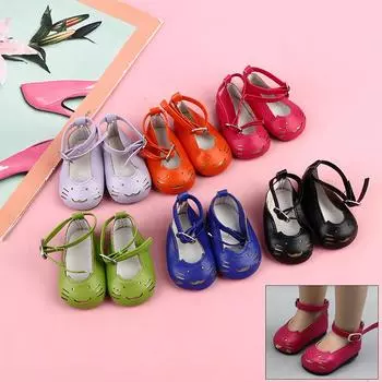 Обувь для кукол, милая кожаная обувь для куколки, мини-игрушки, обувь 18 дюймов, 43 см чёрный