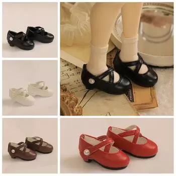 Обувь для кукол Миниатюрная кукольная обувь PU Кожаная обувь для кукол PU Кожаная обувь Глиняные куклы коричневый