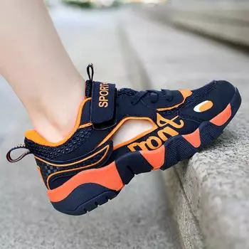 Обувь для мальчиков Детская обувь с вырезами из дышащей сетки 28