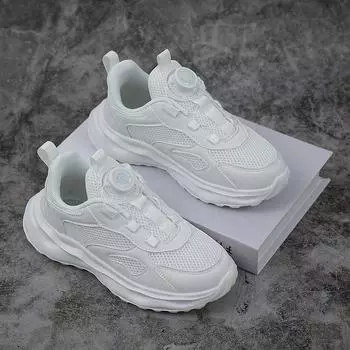 Обувь для мальчиков Легкие кроссовки для девочек Школьные кроссовки для мальчиков Большие размеры для детей Детская обувь унисекс EU:32 чёрный