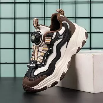 Обувь для мальчиков осень и зима новые кожаные нескользящие два хлопка плюс флис большие детские молодежные туфли для девочек папочки обувь 32