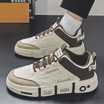 Обувь для мальчиков, весенние новые кожаные детские спортивные туфли для сноубординга, универсальная корейская версия студенческой спортивной обуви 31