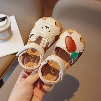 Обувь для маленьких девочек, детские сандалии на плоской подошве, обувь для девочек, сандалии для девочек, милая повседневная обувь для детей, обувь для малышей 21 14cm бежевый