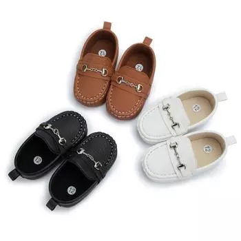 Обувь для маленьких девочек и мальчиков для новорожденных 0-18 месяцев, повседневная обувь, лоферы на мягкой подошве 13-L