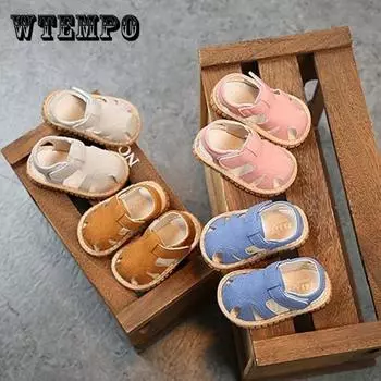 Обувь для малышей 0-2 лет, однотонная повседневная обувь на мягкой подошве для мальчиков и девочек, нескользящая спортивная обувь, обувь для бега, звучащая обувь 19 дубильная кора