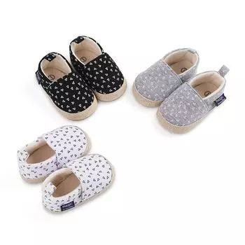 Обувь для малышей. Детская повседневная обувь с геометрическим узором. Нескользящая мягкая детская обувь. 1