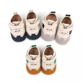 Обувь для малышей. Детская спортивная обувь. Нескользящая мягкая обувь с дизайном строчки. Повседневная детская обувь. 2